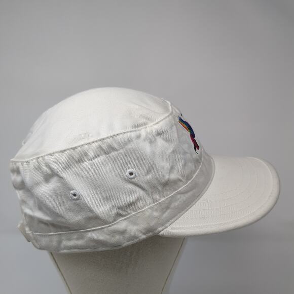 True Colors Cadet Army Cap White One Size Adjustable Embroidered Lunada Bay - Picture 4 of 9